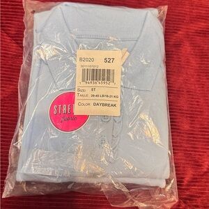 The Children's Place Light Blue Polo Shirts and Navy Blue Pants bundle (uniform)